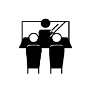 ⑥飛沫防止パーテーションの設置